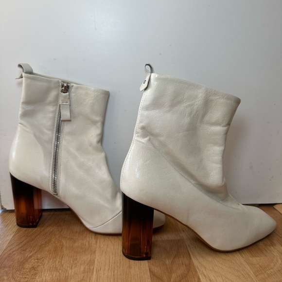 Kurt Geiger London Stride Leather Zip Up Booties - Picture 1 of 5